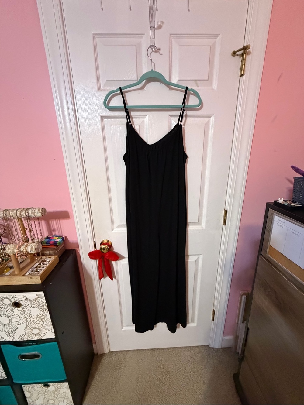 Black Romper with Spaghetti Straps